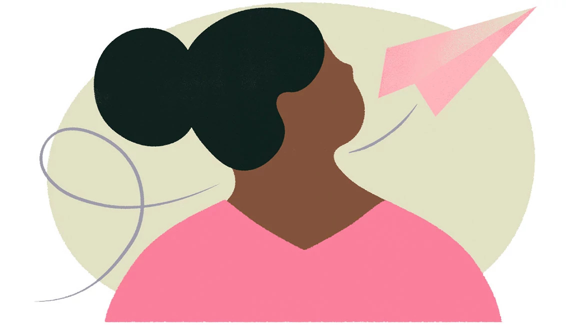 Icon showing a thumbs-up inside a speech bubble with another bubble containing ellipsis and decorative stars.