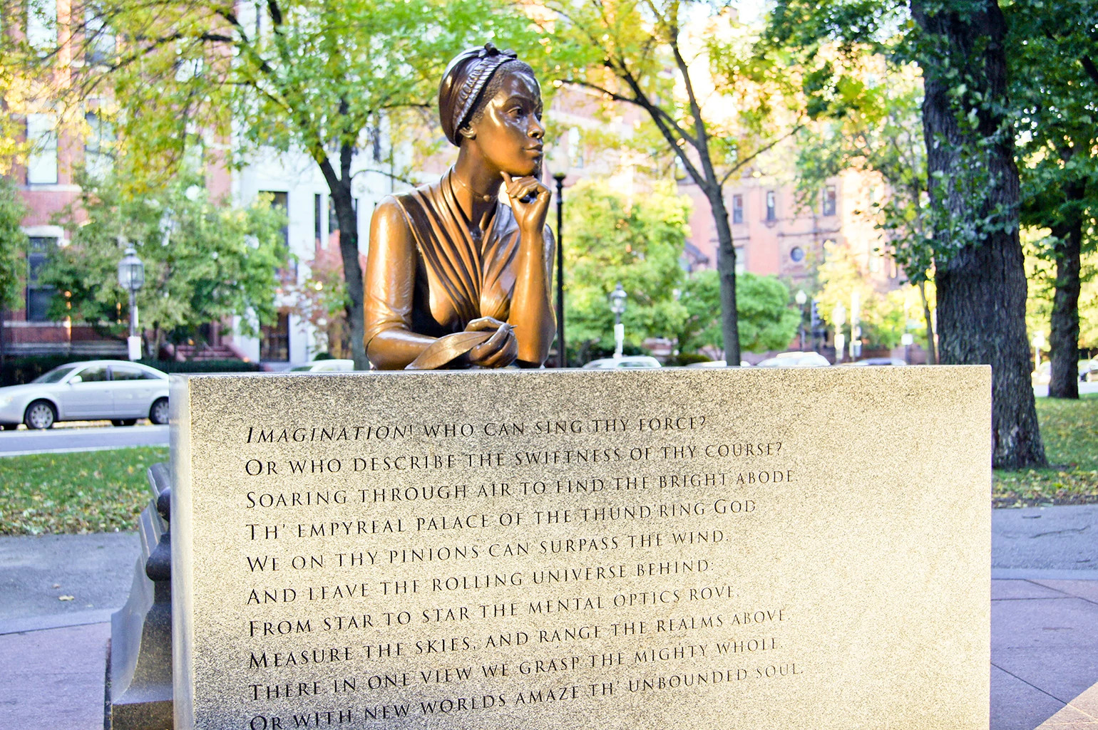 photo of Boston Massachusetts Statue Poet Phillis Wheatley