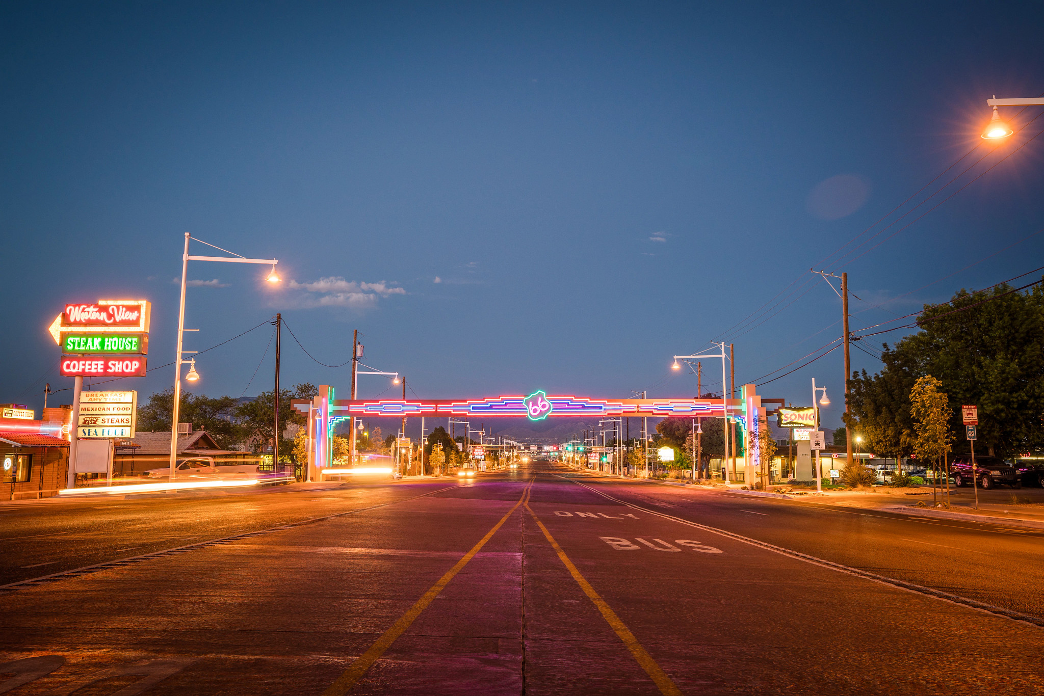 Route 66 in Albuquerque, New Mexico