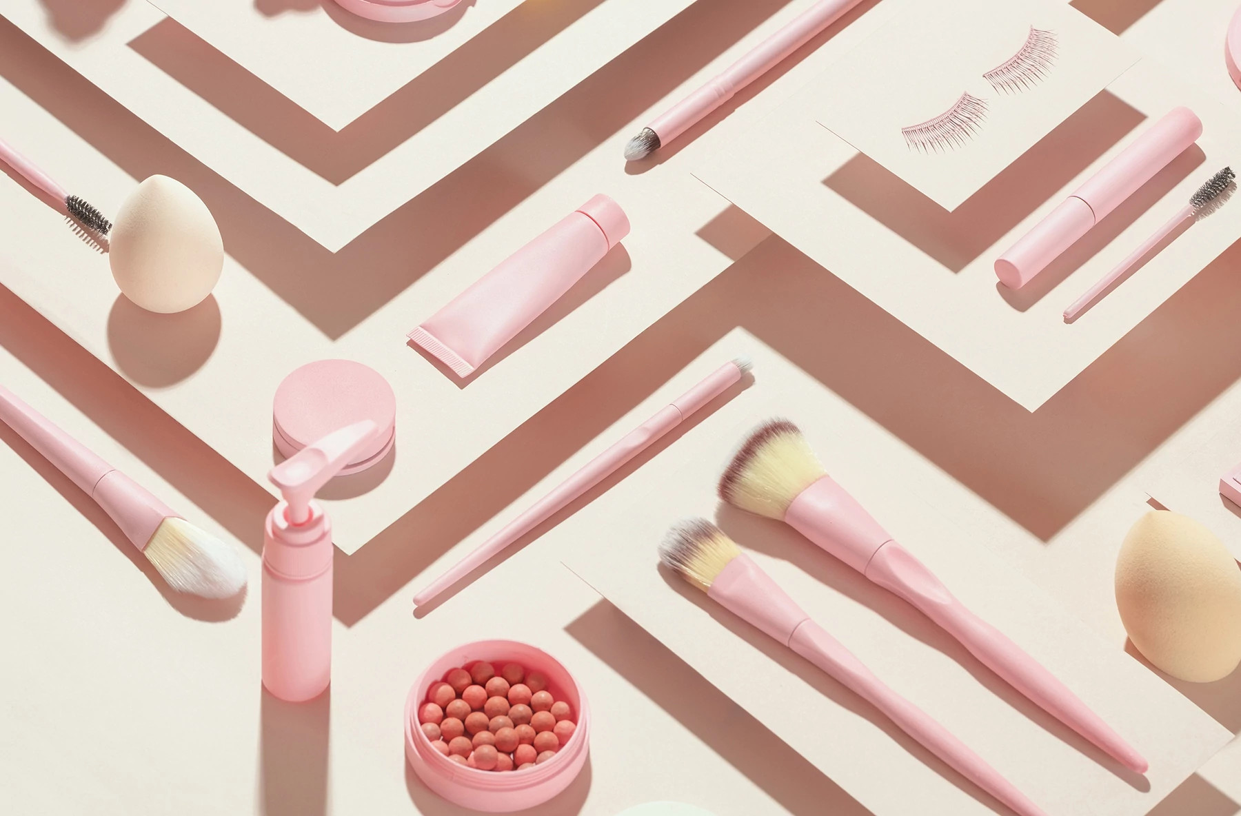 monochromatic generic beauty products 