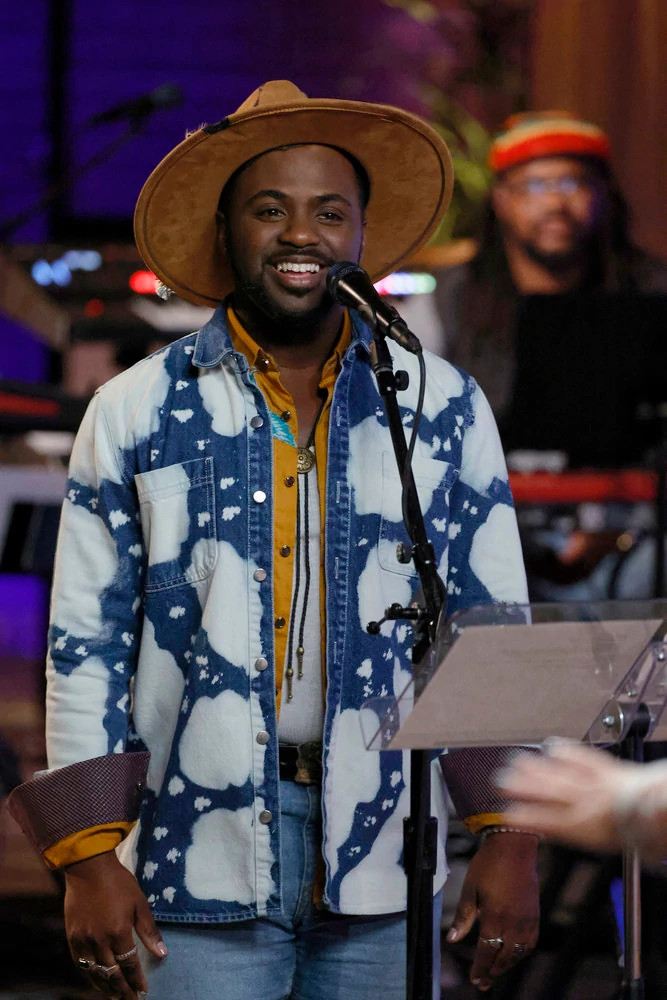The Voice contestant Tae Lewis during The Battles Premiere episode of Season 25