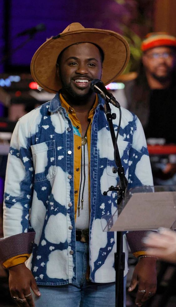 The Voice contestant Tae Lewis during The Battles Premiere episode of Season 25