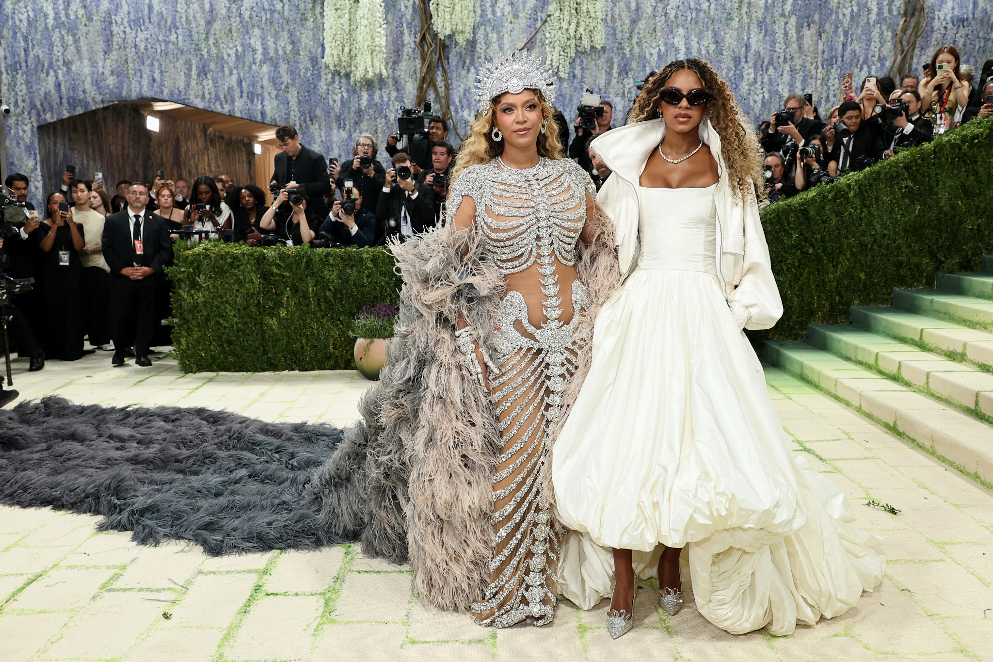beyonce and daughter blue ivy carter at the 2026 met gala