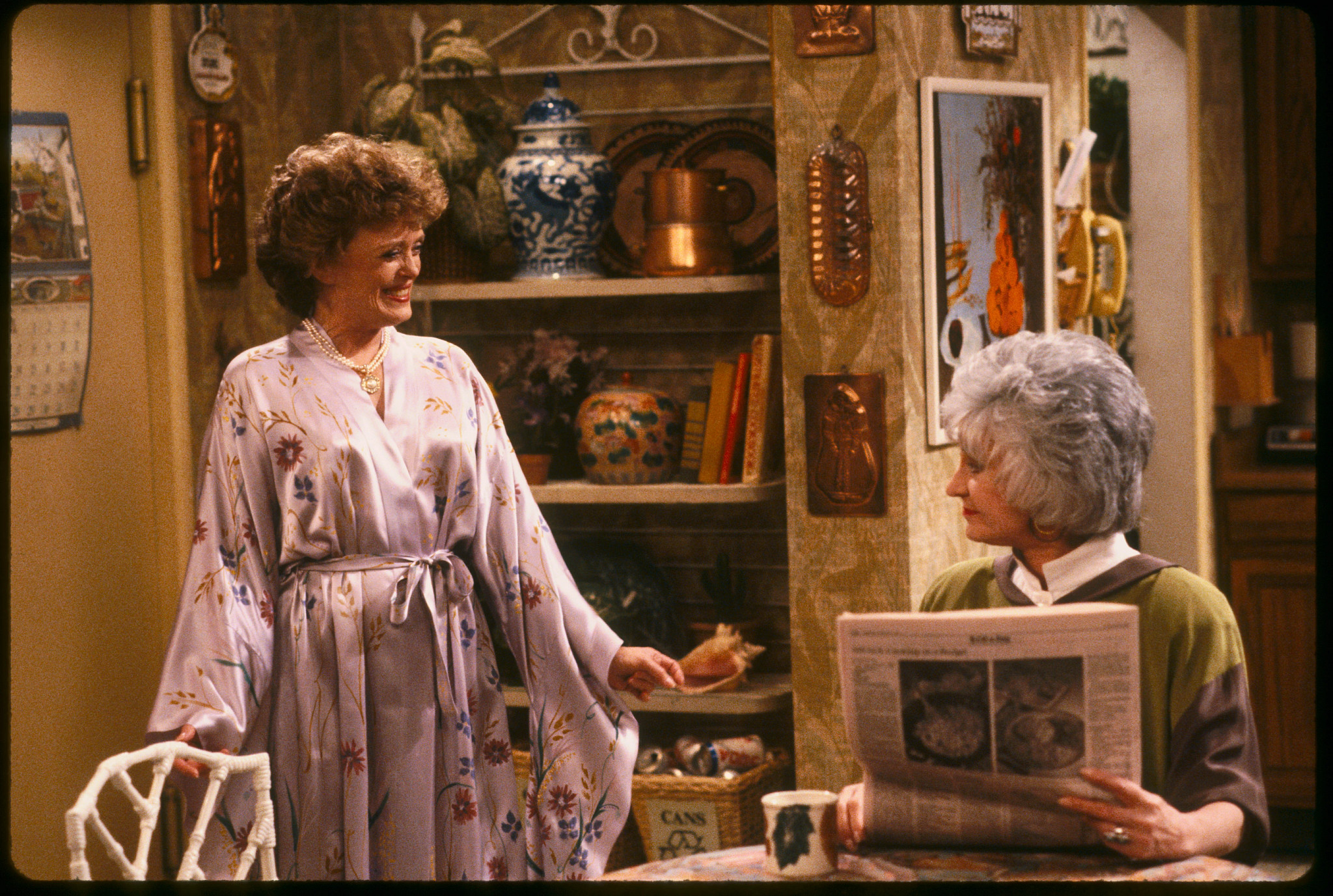 blanche and dorothy in a scene from the golden girls
