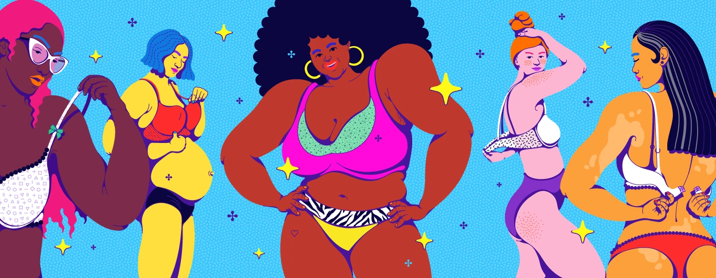 illustration_of_women_wearing_Comfy_Underwear_and_bras_by_Inma_Hortas_1440x560