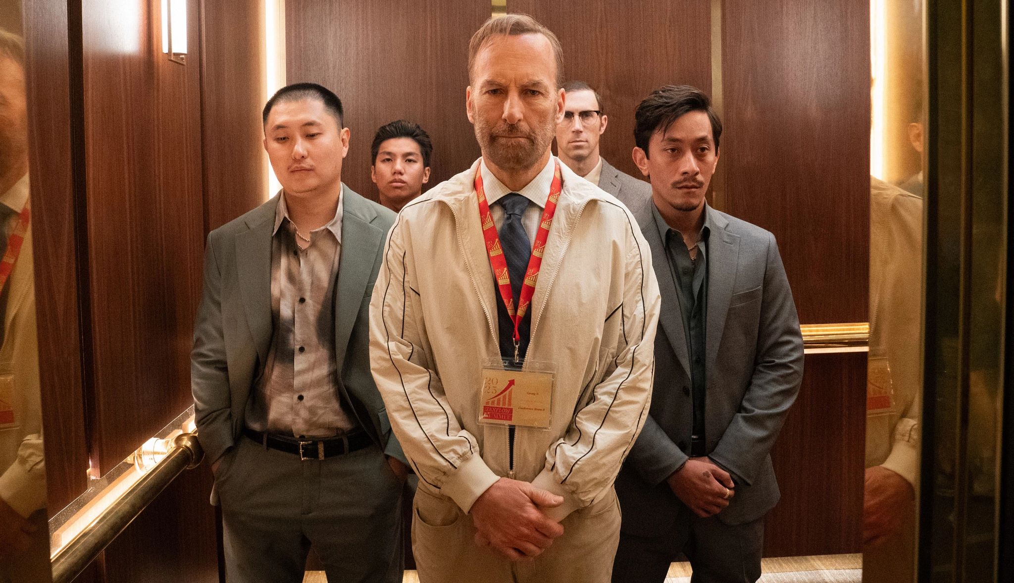 Movies and TV shows to watch this week bob odenkirk standing in an elevator in a scene from nobody 2