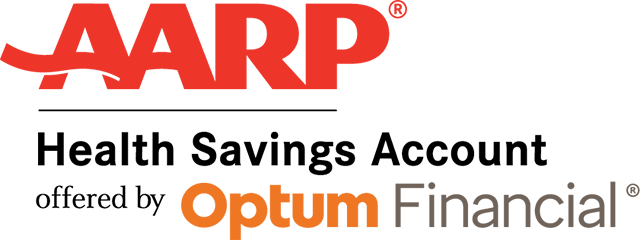 AARP® Health Savings Account offered by Optum Financial® Logo