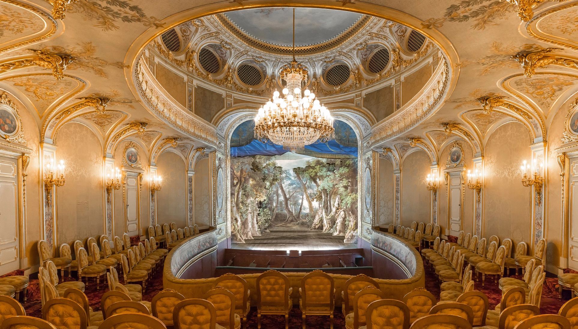 Un teatro en el castillo de Fontainebleau