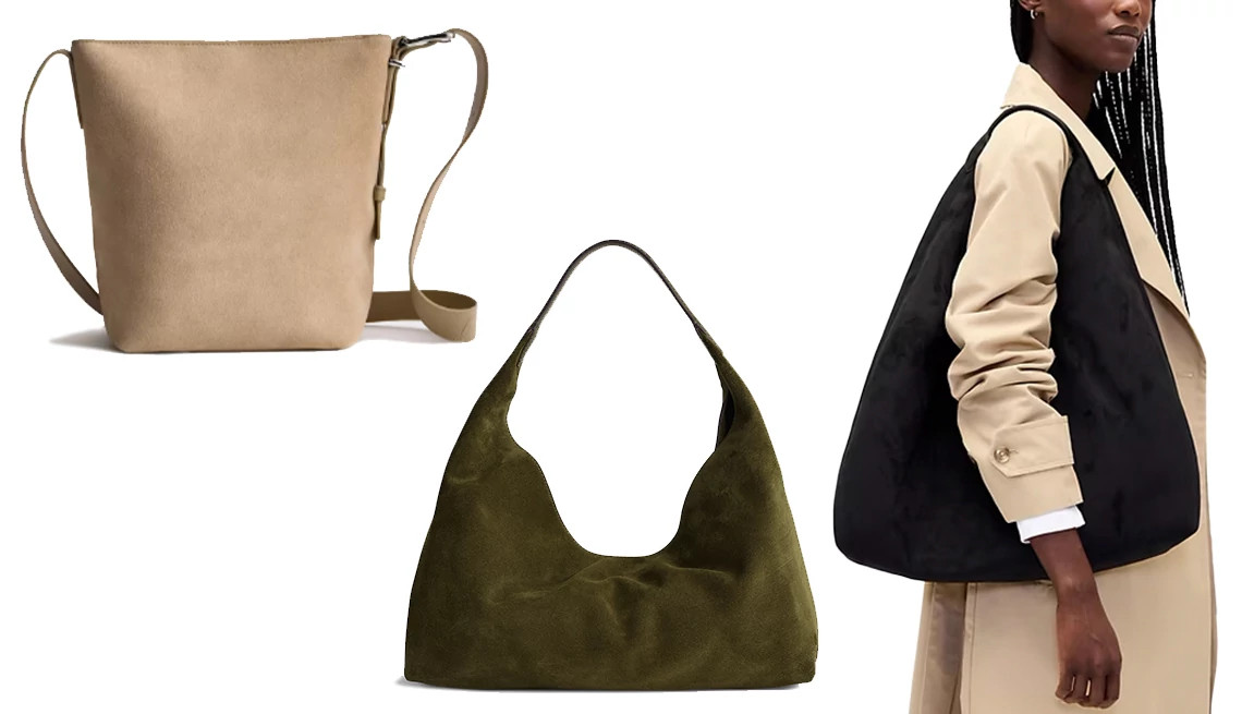 a collage with three different styles of women's bags
