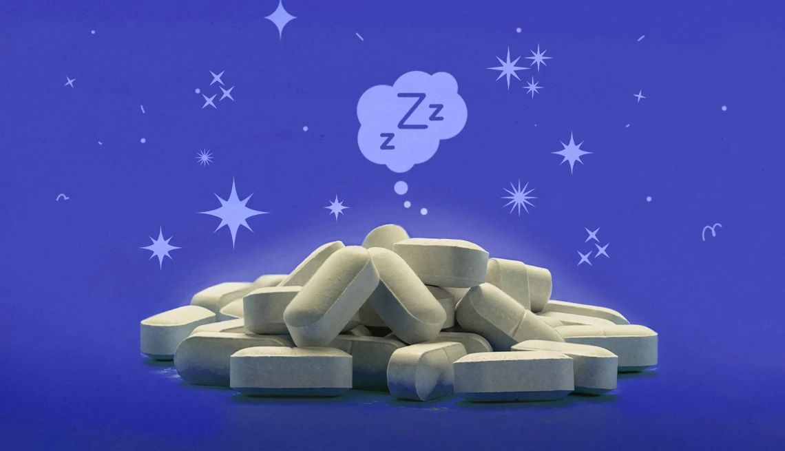 Magnesium for Sleep magnesium supplements on a purple background
