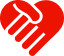 AARP Member Benefits red hands heart icon logo