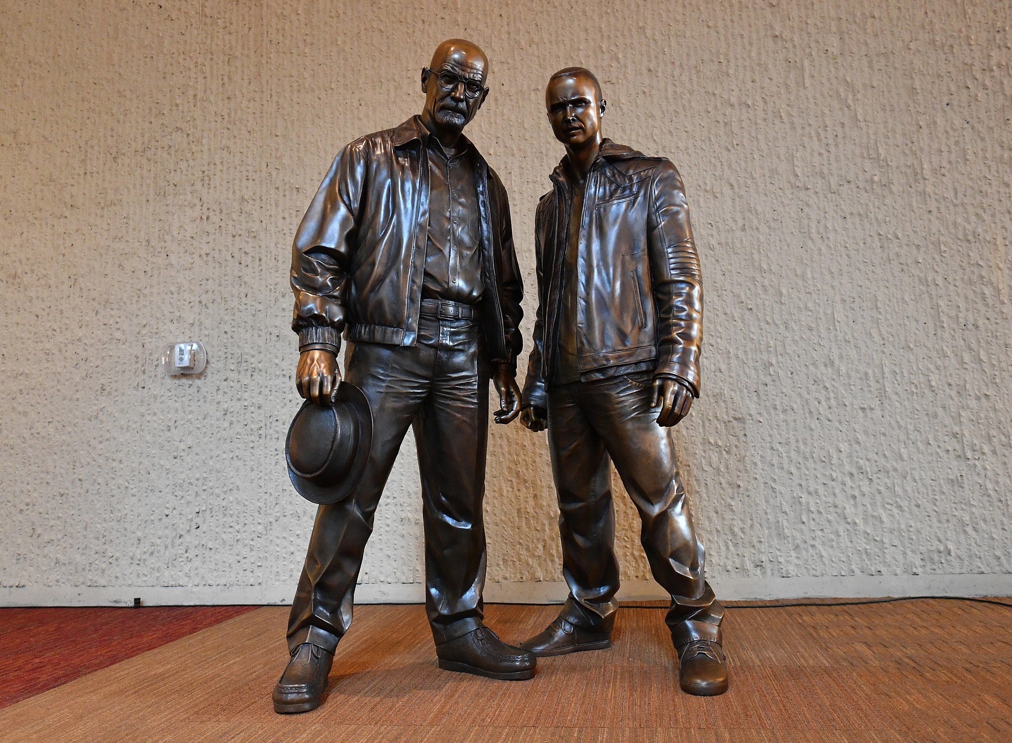 statues of Walter White and Jesse Pinkman