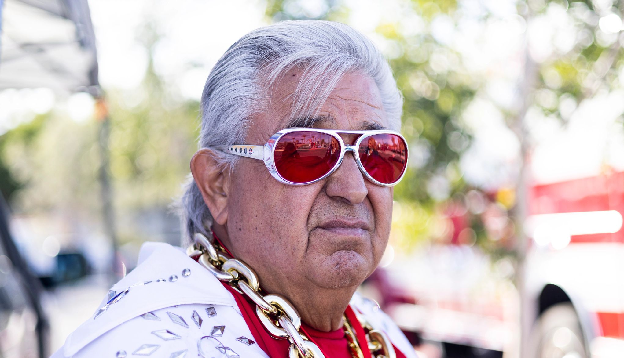 Ray Cordova  a man dressed as elvis