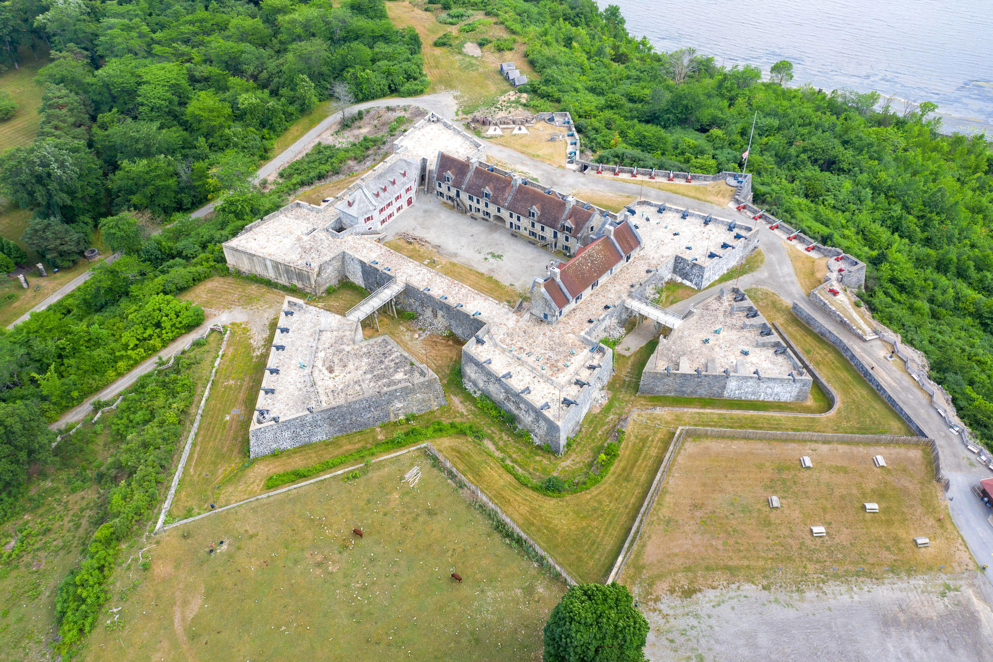 the exterior of Fort Ticonderoga