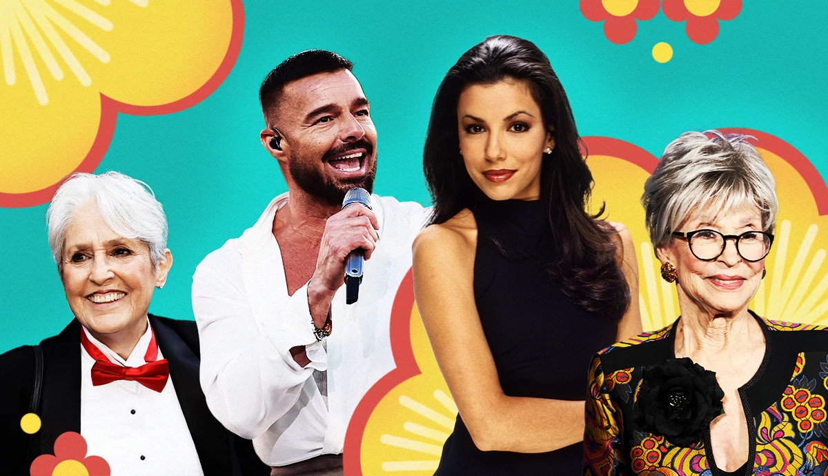 Joan Baez, Ricky Martin, Eva Longoria, and Rita Moreno