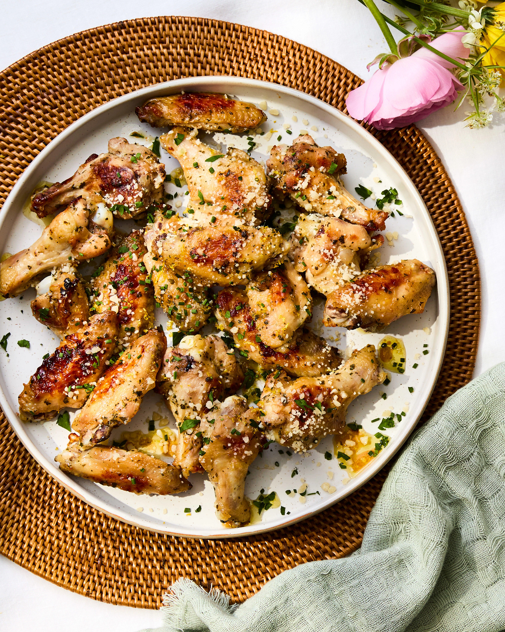 Sour Cream and Onion Chicken Wings is shown