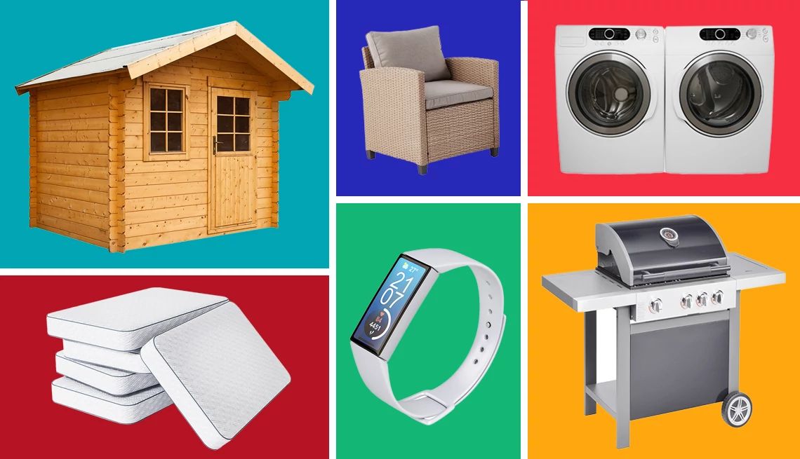 Los mejores artículos que puedes comprar en mayo del 2025 depósito, silla, lavadora secadora, cojines, reloj digital, parrilla