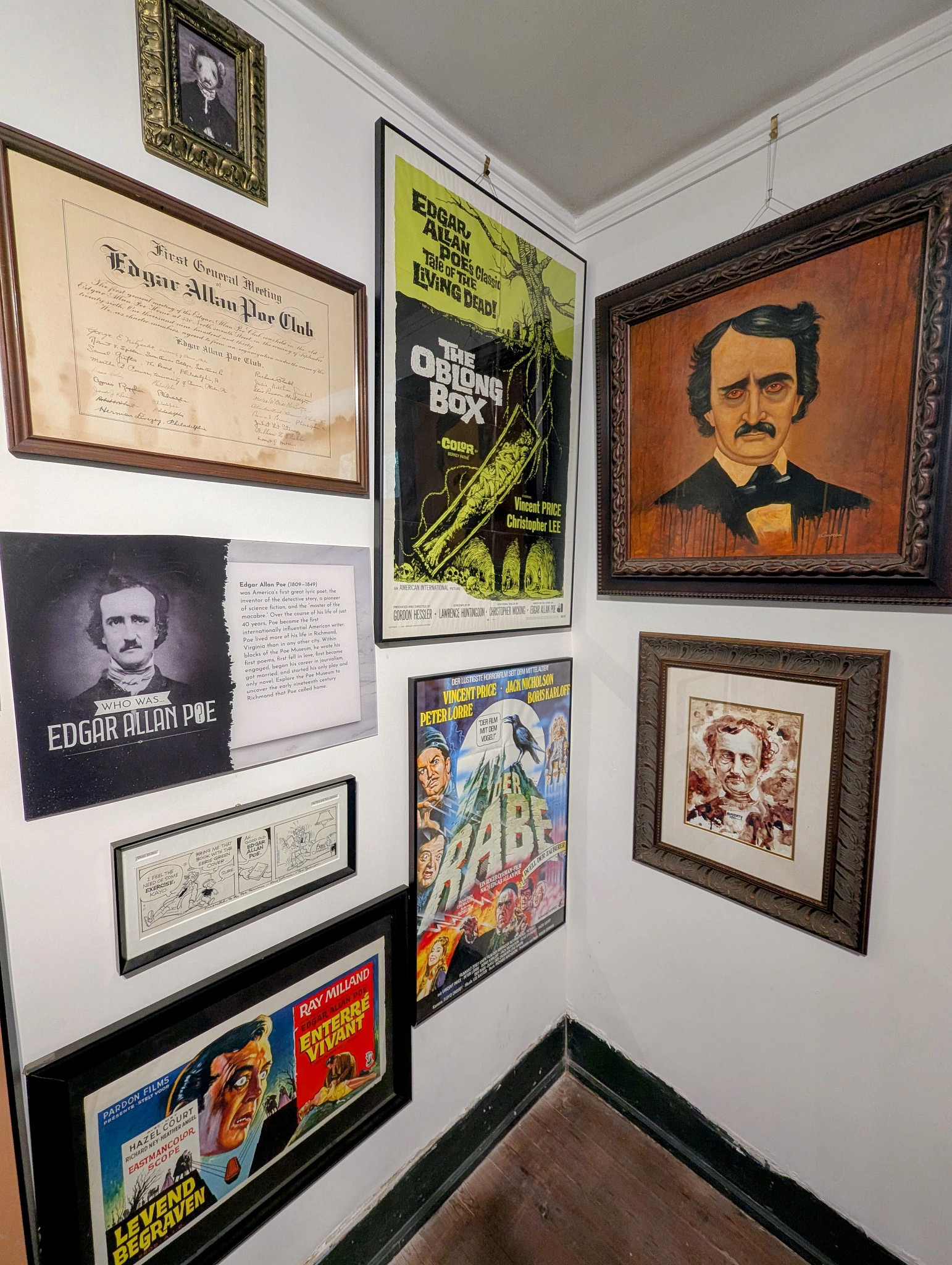 Edgar Allan Poe’s horror stories have been retold in numerous films, notably by Roger Corman and Vincent Price in the 1960s.
