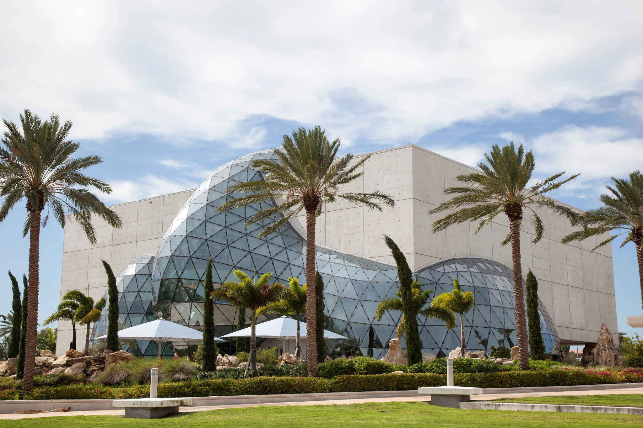 aerial view of the Dalí Museum 