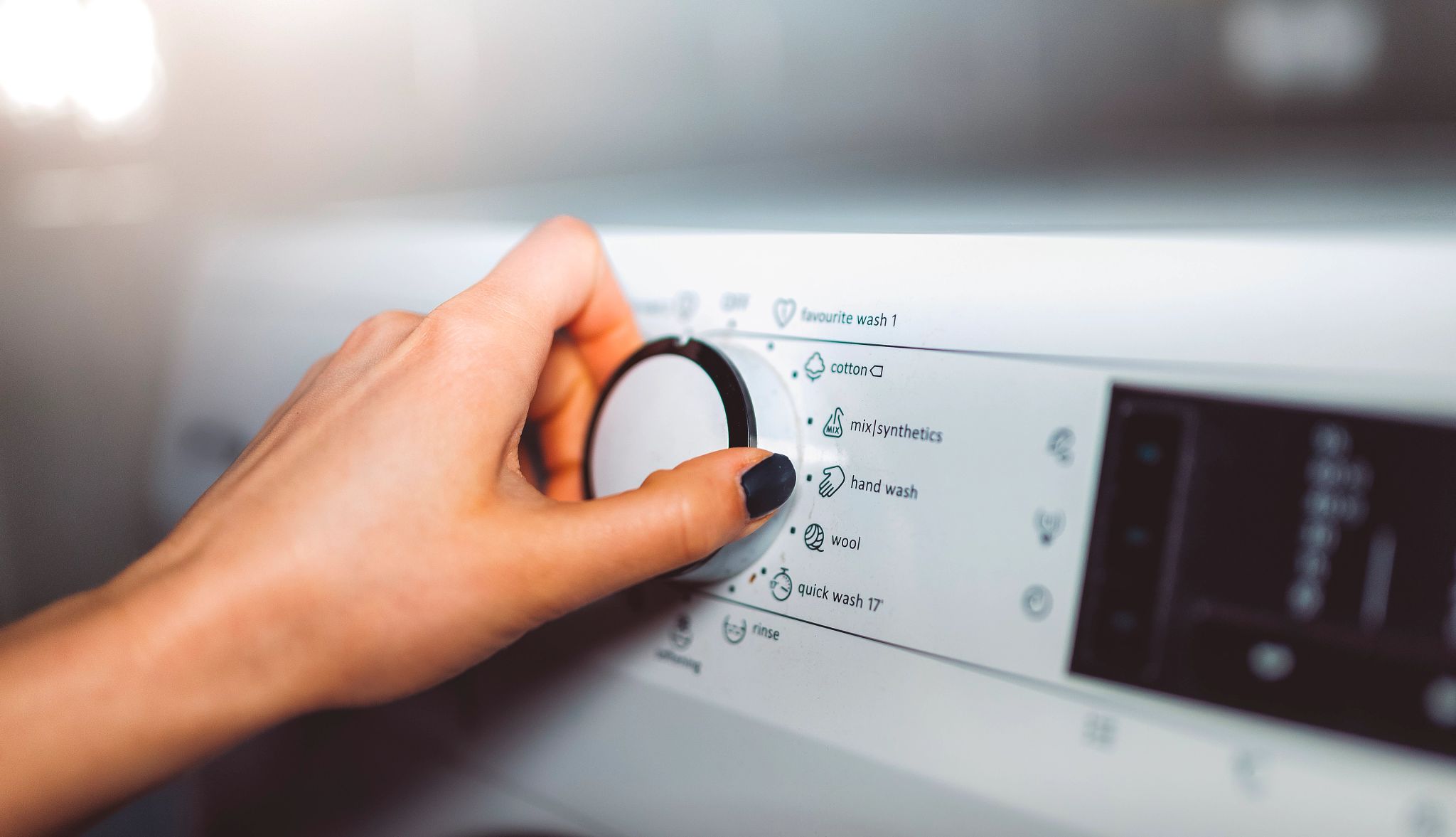 AARP Smart Guide to Laundry dial on a washing machine