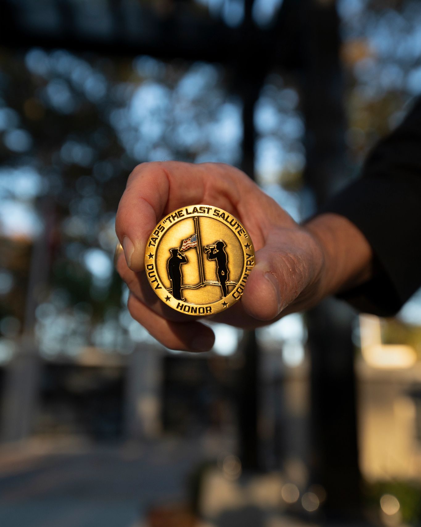 Lash Bragan designed his own challenge coin Lash Bragan designed his own challenge coin