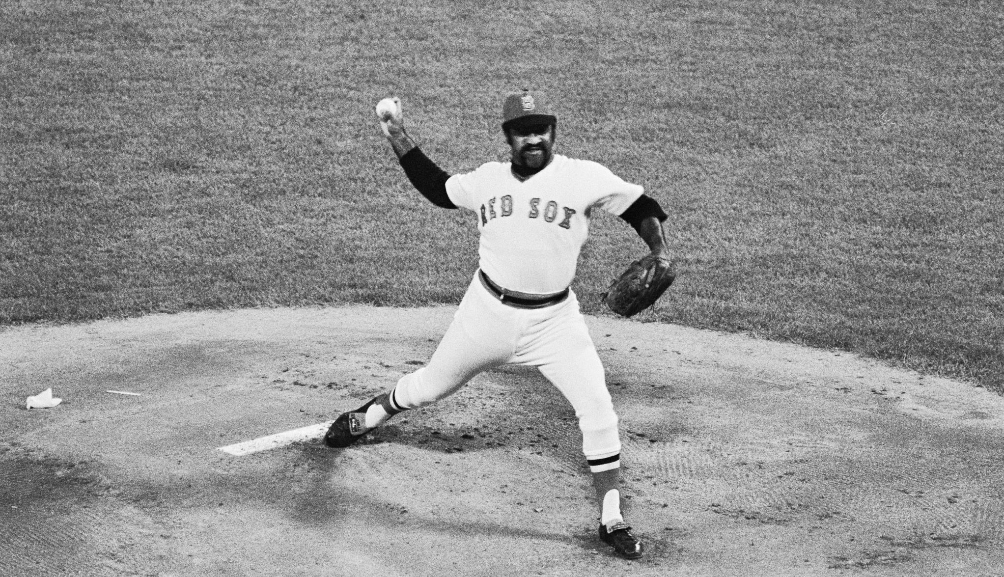 Luis Tiant Boston Red Sox pitcher Luis Tiant throws a pitch from the mound during Game 6 of the 1975 World Series