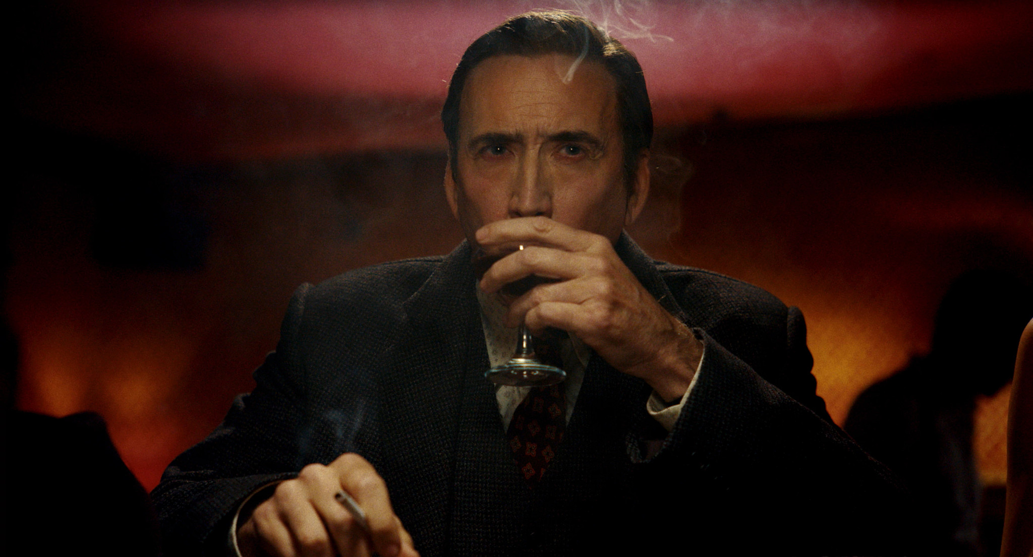 nicolas cage in a scene from spider noir
