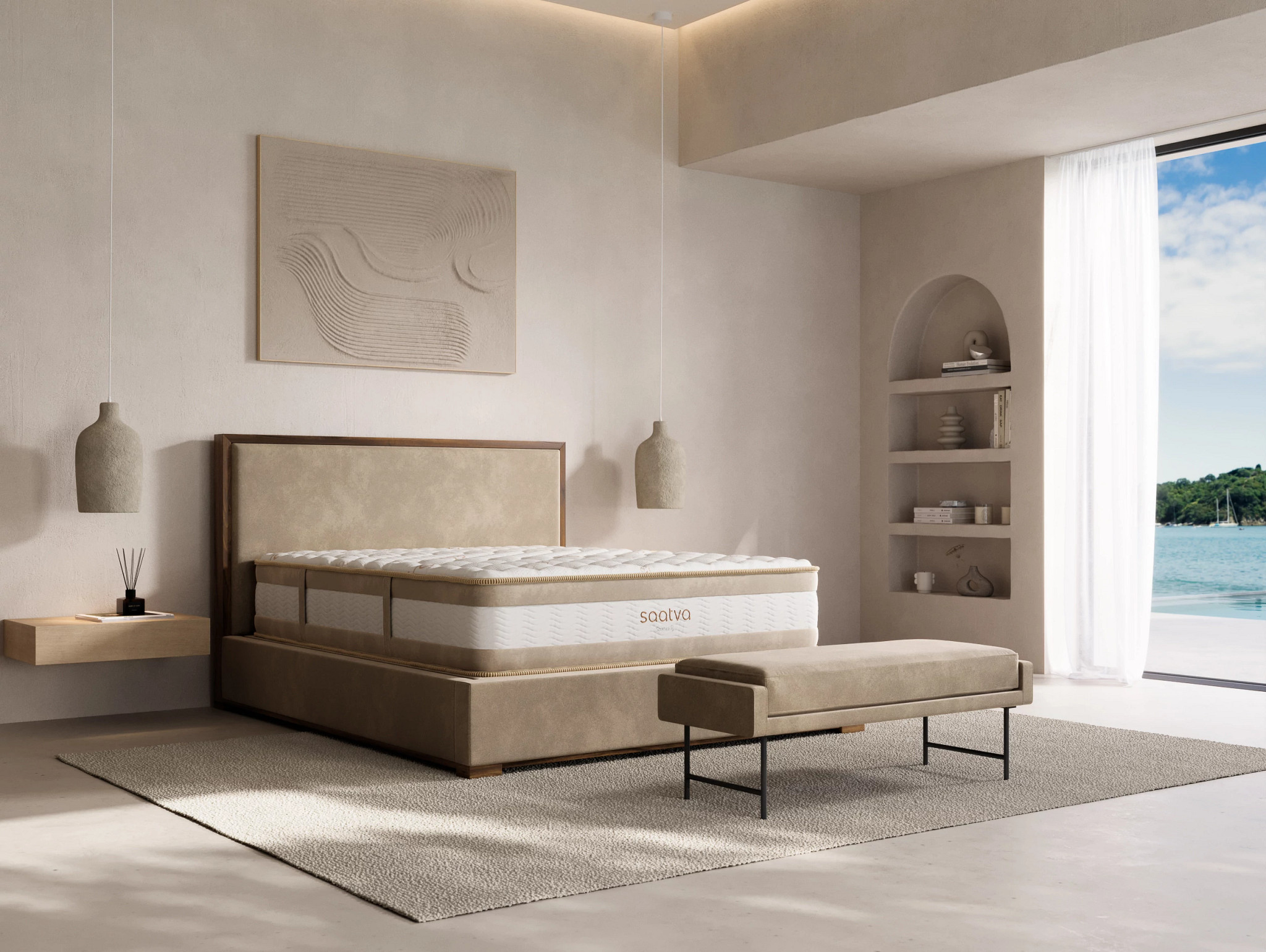 Saatva Rx mattress on display